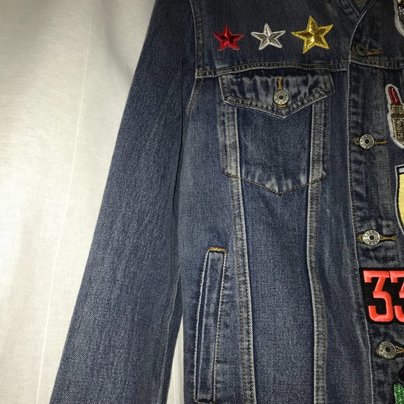 Sunset + Spring Patched Denim Jacket - Womens - Picture 4 of 4